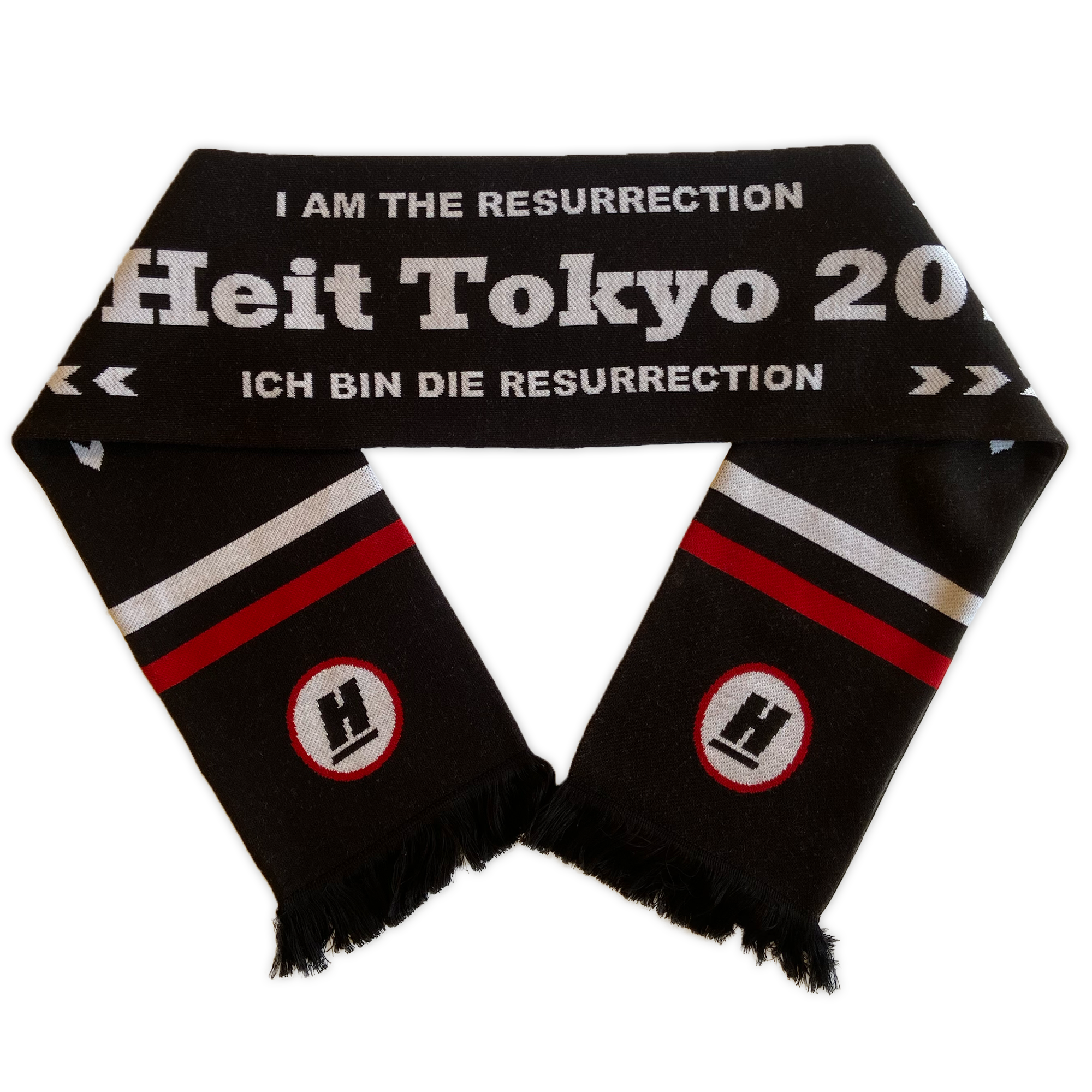 Winter Scarf "I am the Resurrection"