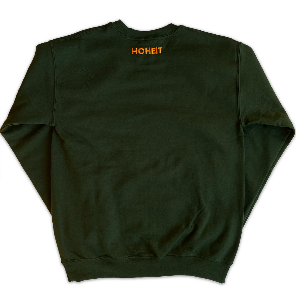 Embroidered Tiger Crew (Dark Green)