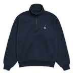H Patched Half Zip Sweatshirt (Navy)