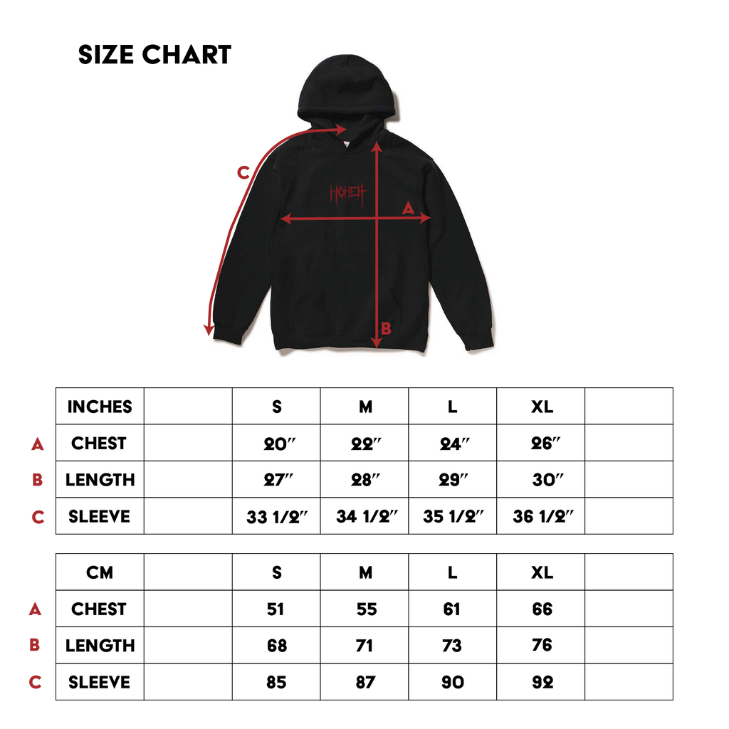 Embroidered Death Logo Hoodie (Black)