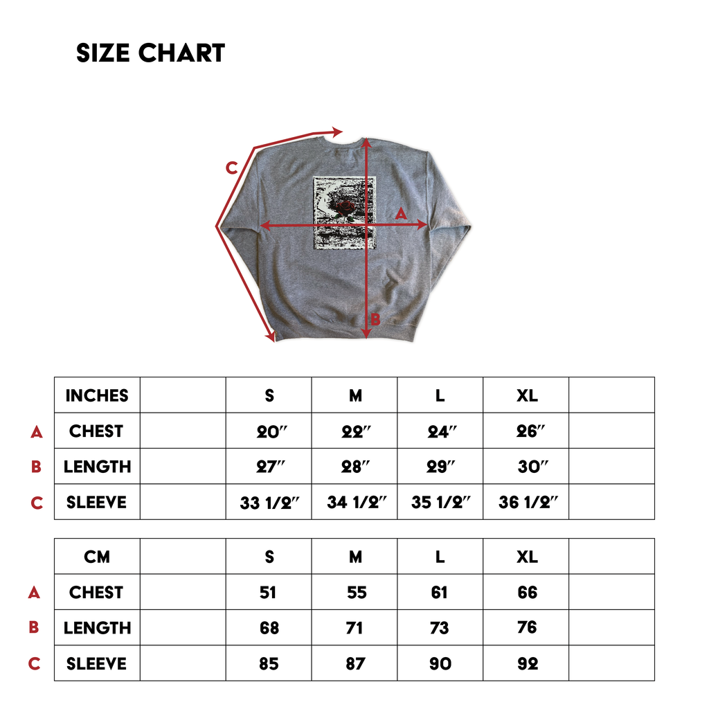 A Stoned Rose Crew (Gray)