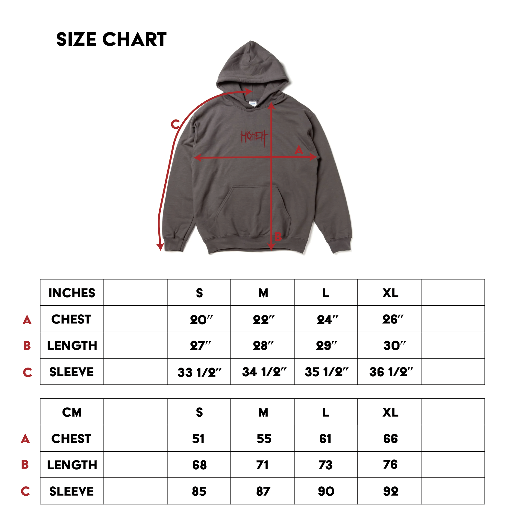 Embroidered Death Logo Hoodie (Dark Gray)