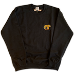 Embroidered Tiger Crew (Black)