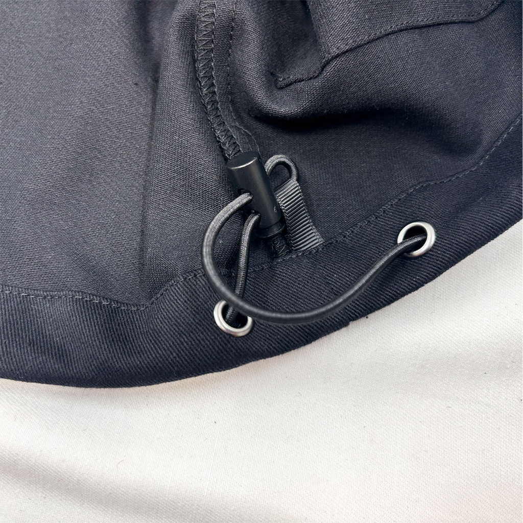 H Patched Work Hooie (Black)